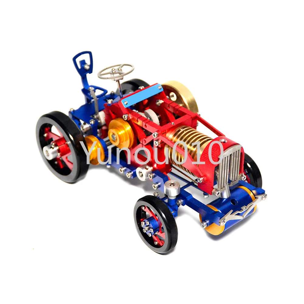 

Engine tractor model alcohol steam handcart train metal precision machinery toy handicraft