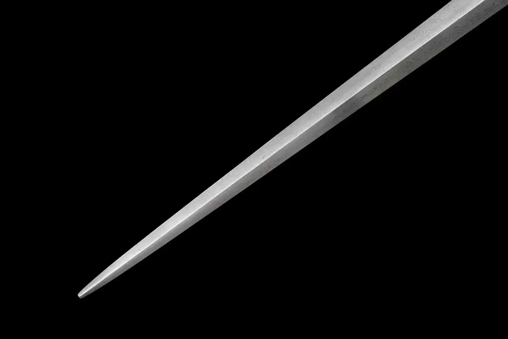 Collectible Kungfu Film Damascus Steel Wushu Long Weapon Southern Tiger Fork