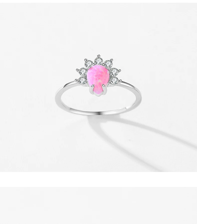 MODIAN 2023 925 Sterling Silver Exquisite Opal Rings For Women Fashion Sense Of Design Wedding Anniversary Gift Fine Jewelry MODIAN 2023 925 Sterling Silver Exquisite Opal Rings For Women Fashion Sense Of Design Wedding Anniversary Gift Fine Jewelry