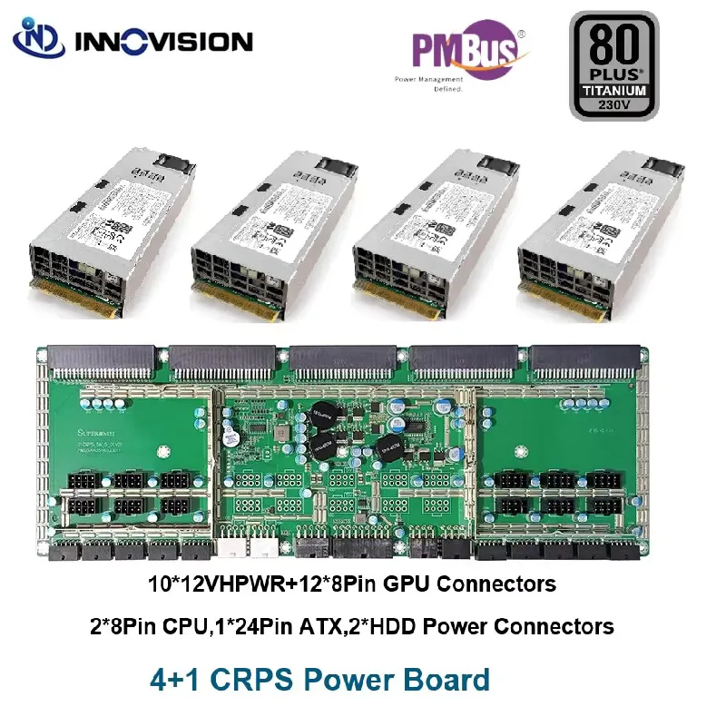 뉴 오리진 브랜드 2000W 2600W 3200W 80Plus 티타늄 CRPS 모듈 서버 이중화 전원 공급 장치