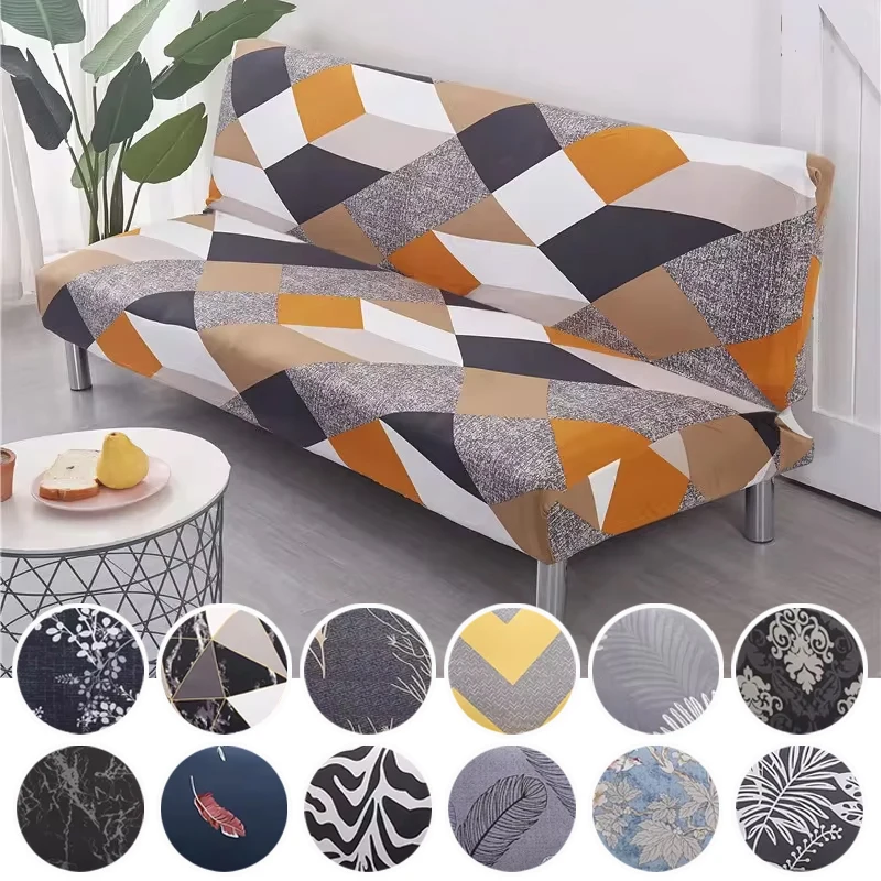 Jacquard Fabric Sofa Bed Cover Sofa Folding Bed Slipcovers Stretch Protector Elastic Bench Futon Cover sofa cover