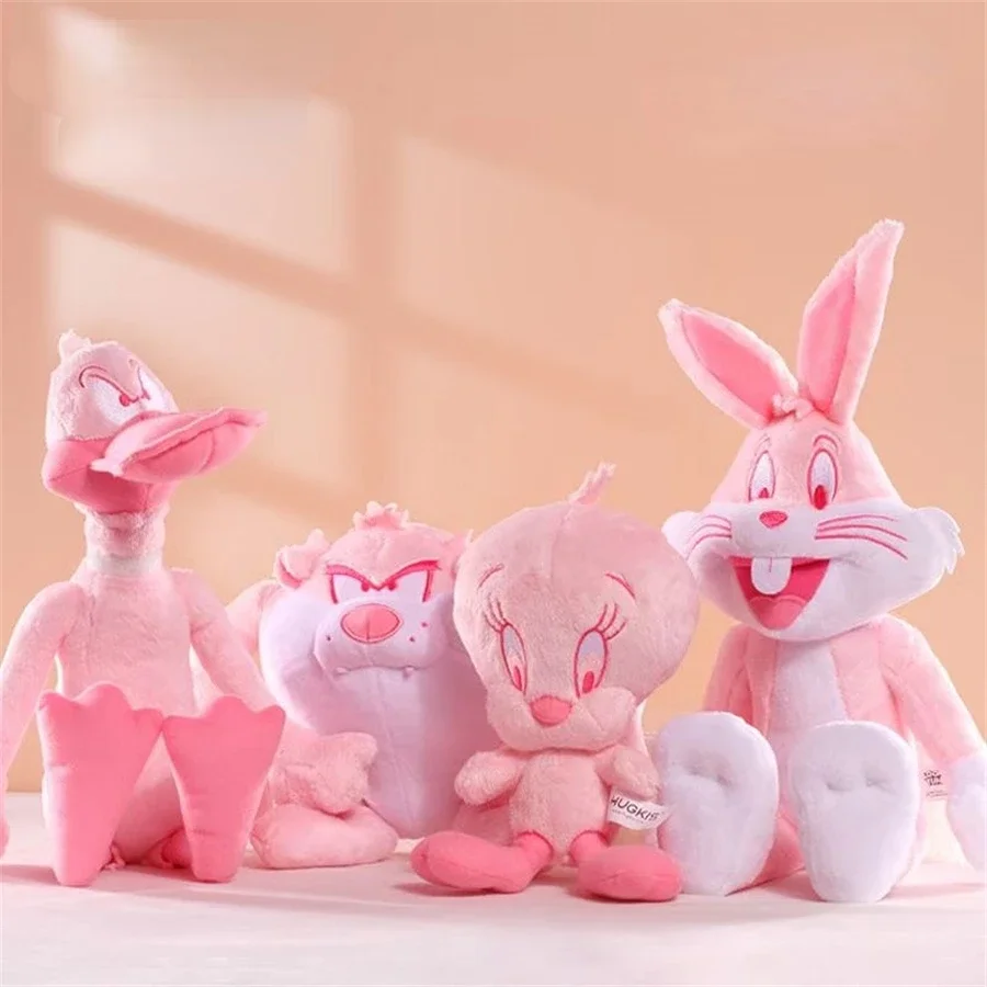 Looney Tunes Kawaii Roze Bugs Bunny Knuffel Tweety Vogel Daffy Duck Wolf  Anime Figuren Knuffels Gevulde Pop Speelgoed - AliExpress, image size:900x900