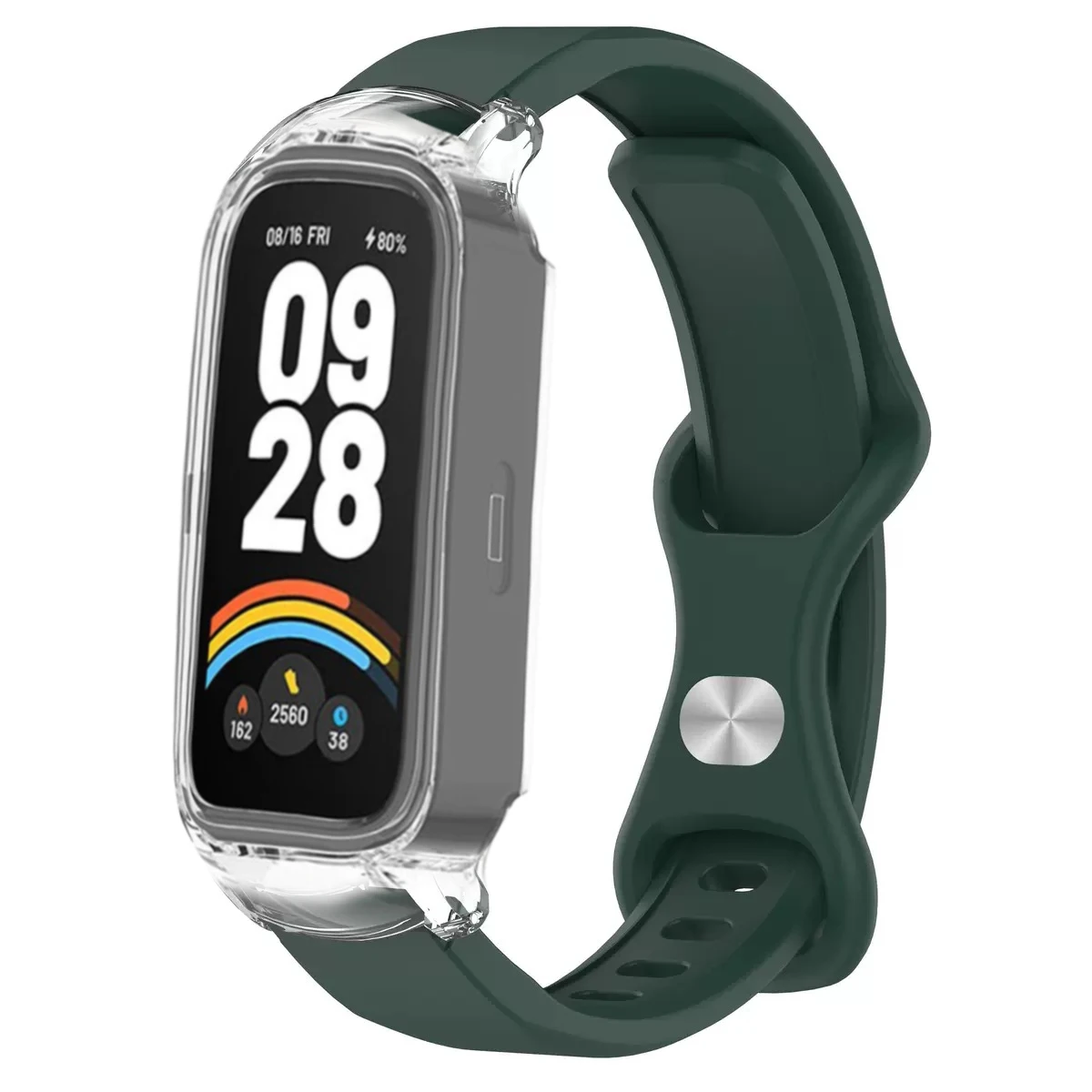 Transparent Silicone Strap and Protective Shell Cover
