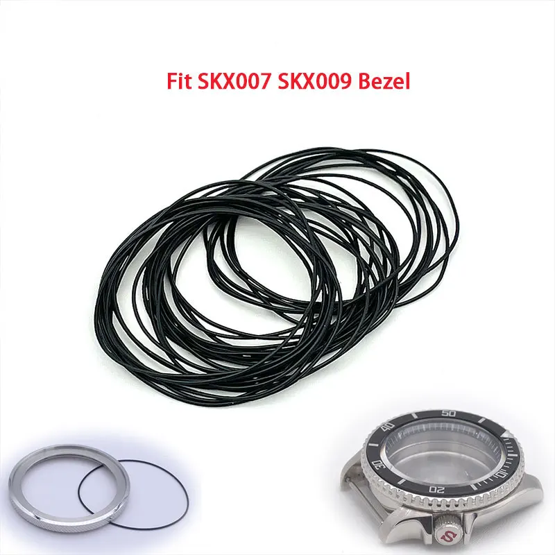 O-Ring Rubber For SKX007 Watch Case Bezel Gasket 0.7mm 0.8mm 0.9mm Watch Repair Parts Watchmaker Replacement Aftermarket watch accessories watch bezel insert ring watch bezel