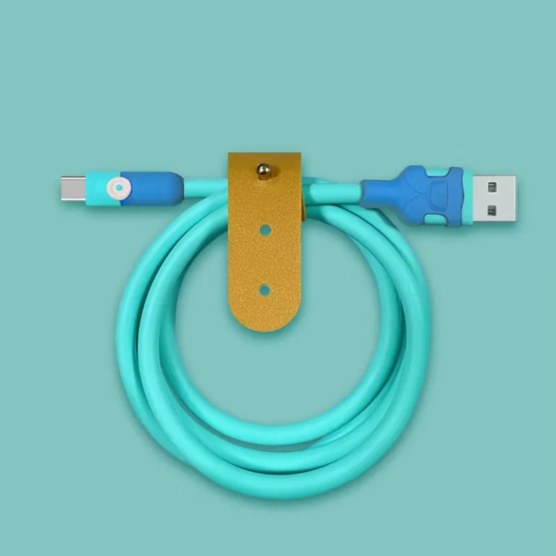 รูปสินค้า สายชาร์จ USB-C ซิลิโคนนุ่ม 6A ชาร์จเร็ว Samsung Huawei Xiaomi