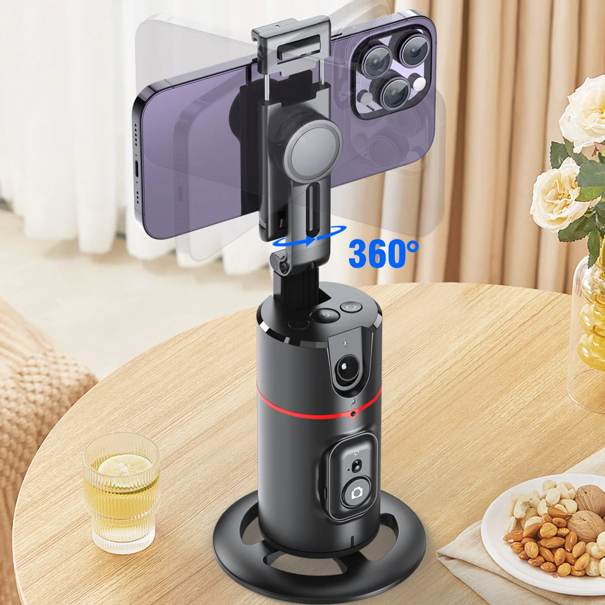 Stabilizzatore Gimbal Per Smartphone Powervision S1 - Con Powerbank E Treppiede - Foto 3