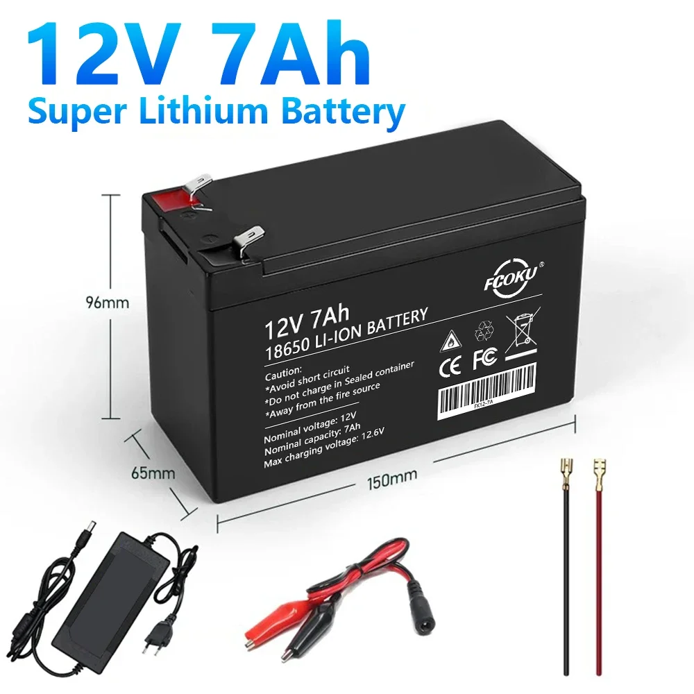 

New 18650 12V 7000mAh Li-ion Battery Pack,For Sprayer, Electric Vehicle, LED Lamp,High Capacity Lithium Batterie,Built-in BMS
