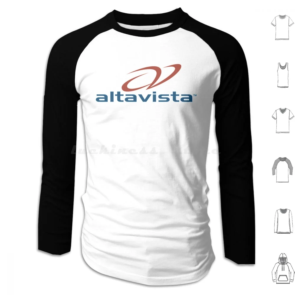 Alta Vista Hoodies Long Sleeve 80S 90S 1980S 1990S Internet Dotcom Bubble Search Engine Google Netscape Browser Web