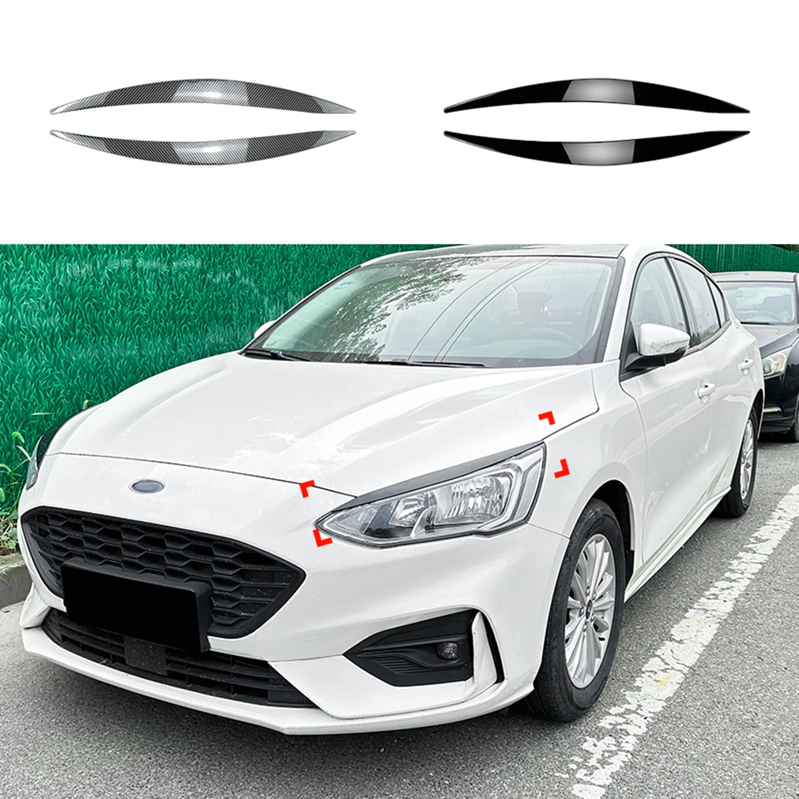 

2 шт., наклейки для передней фары Ford Focus MK4 2019 2020 2021
