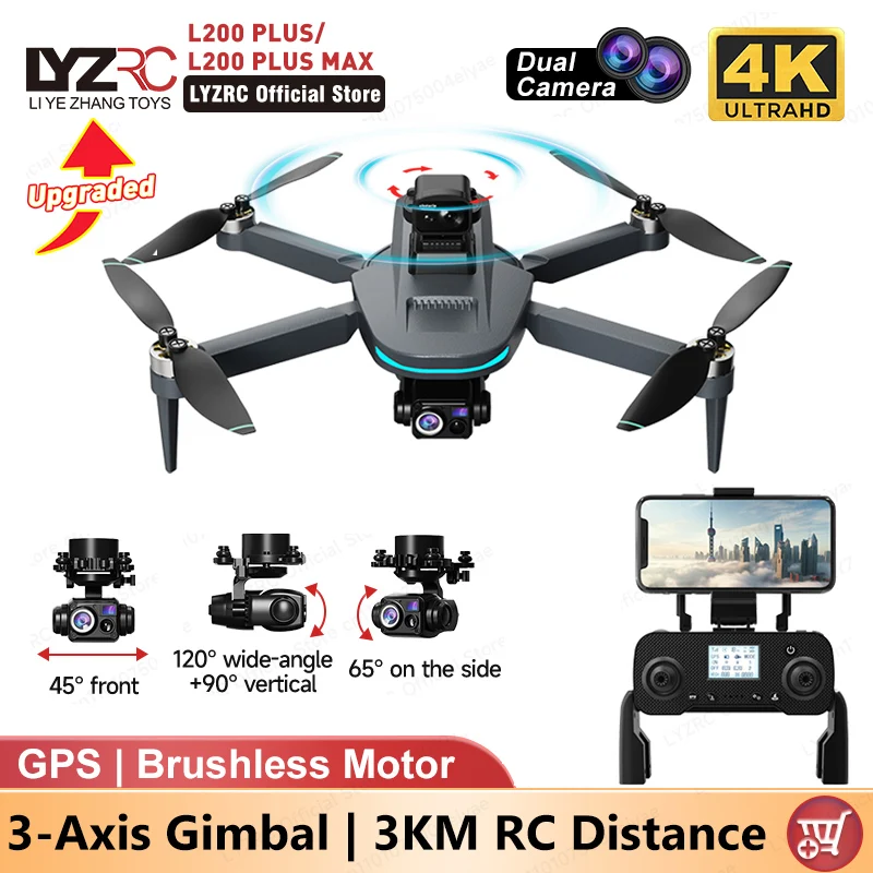 LYZRC L200 Plus Max 4K Camera Drone 249g Lightweight