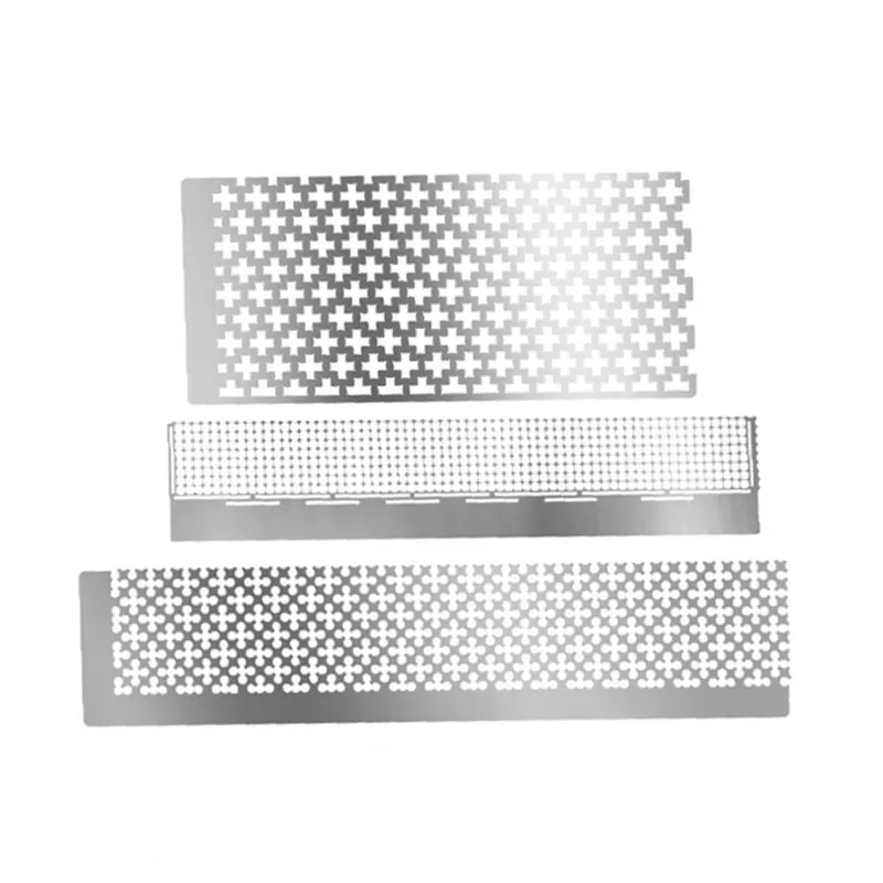 DIY Diamond Painting Steel Ruler Drawing Cross Stitch Tool Mesh Ruler Nano Drill Rhinestone Embroidery Point Drill Accessories