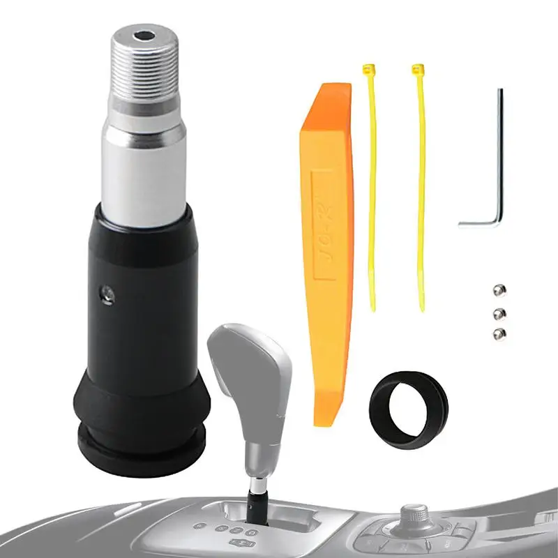 

Shifter Knob Adapter Portable Gear Shifter Adapter For Automobile Modification Multifunctional Aluminum Alloy Shift Knob Adapter