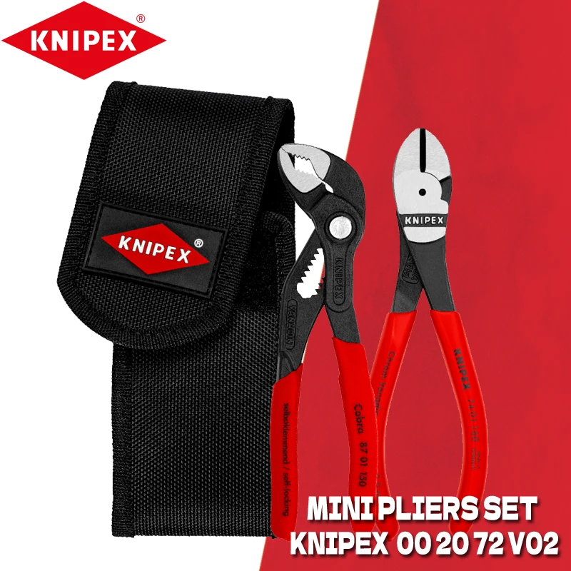 KNIPEX 00 20 72 V02 Mini Pliers Set KNIPEX Cobra High-Tech Water - Main Image