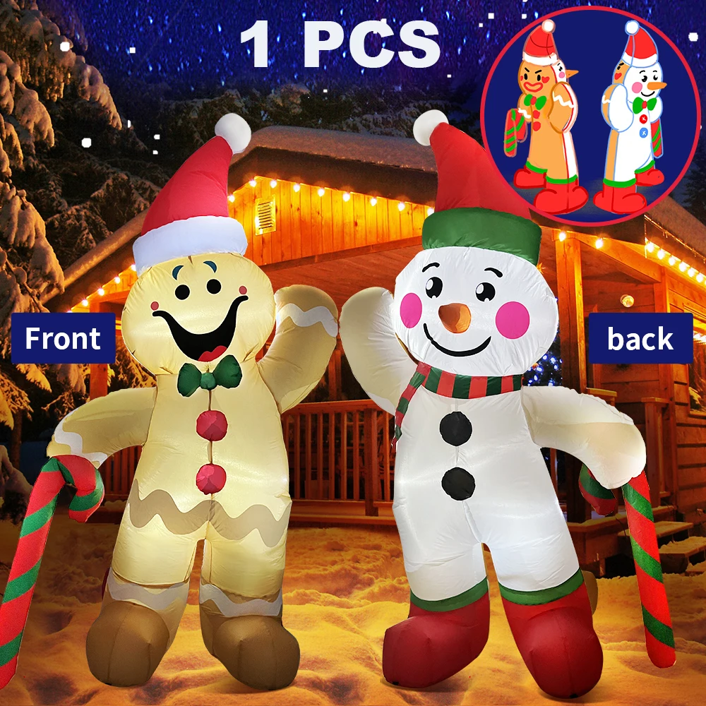 thumbnail image 1 of Nuevo árbol de Navidad de Papá Noel con arco de trineo, decoración inflable para el hogar y exteriores, luz LED, decoración para fiestas de jardín y Año Nuevo, regalos, 1 of 5