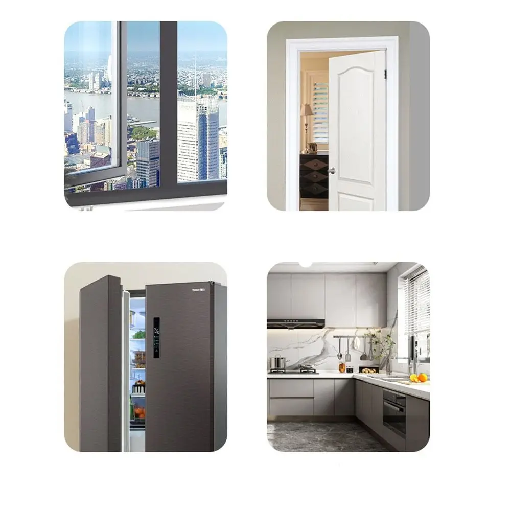 Pragmatic ABS Child Safety Window Chain Stainless Steel Non-marking Adhesive Window Stopper Protection Lock Paste Mobile Door