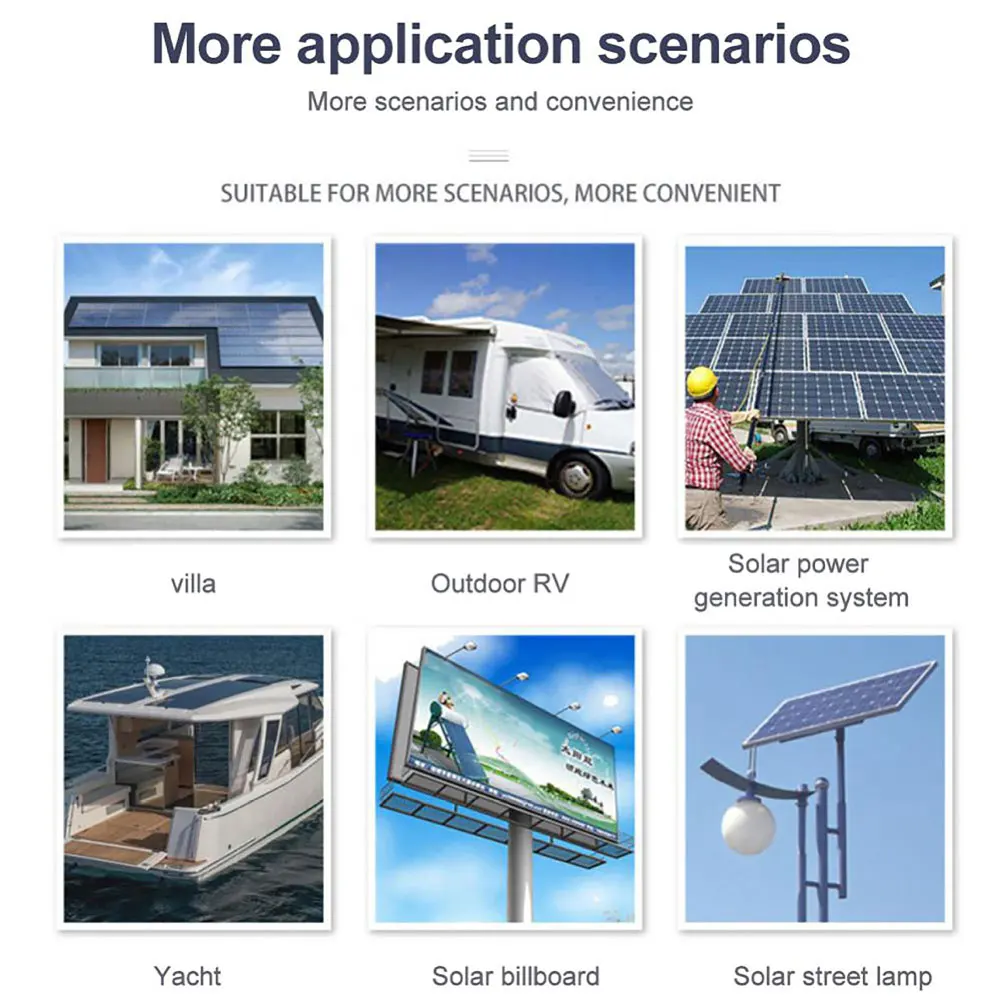 MPPT 태양광 충전 컨트롤러, Lifepo4 젤 납산 배터리, 듀얼 USB LCD 디스플레이, 효율적, 안전 조정 가능, 30A-100A