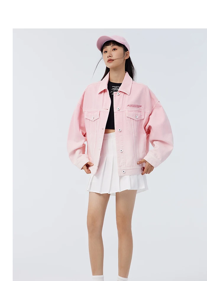 Denim Jacket Women Gradual Loose Temperament Spring New Embroidered Jacket Trend