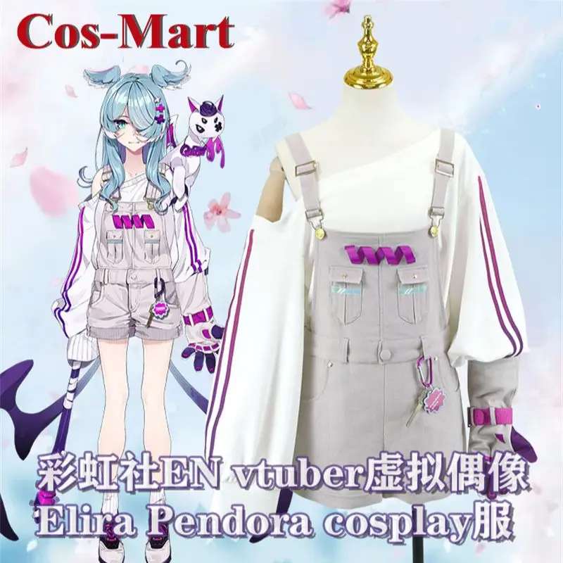 

Cos-Mart Anime Vtuber NIJISANJI Elira Pendora Cosplay Costume Sweet Lovely Uniform Dress Activity Party Role Play Clothing