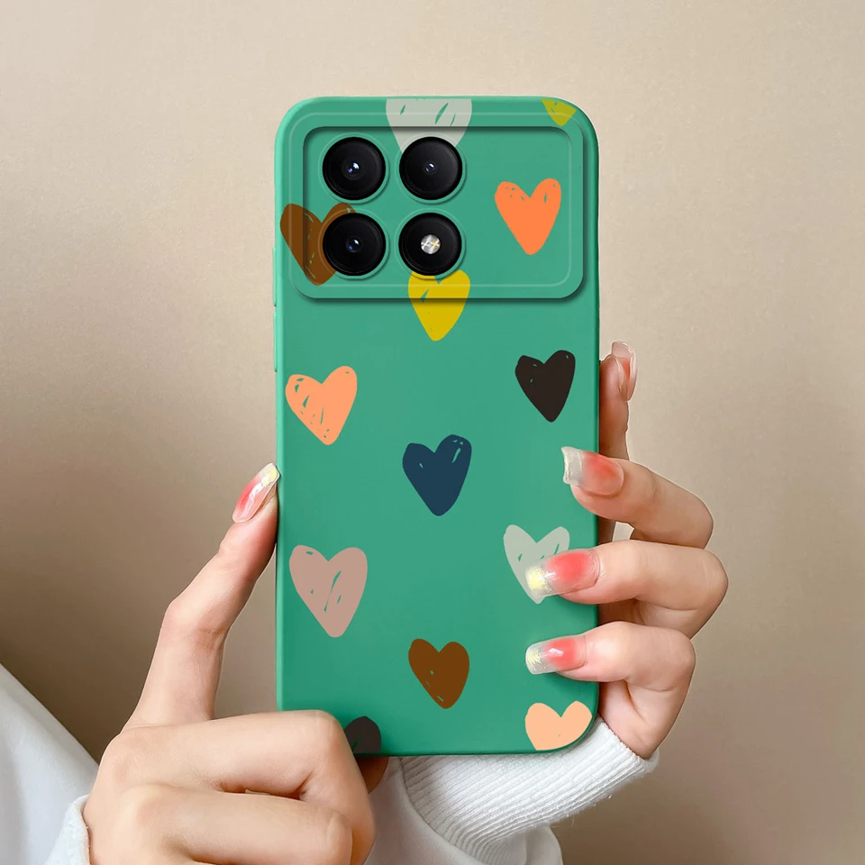 Gesture Love Heart Liquid Case