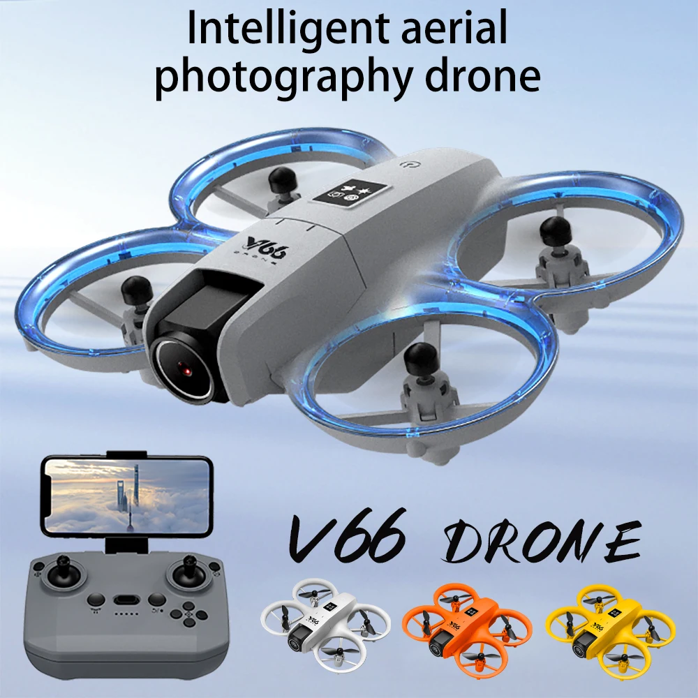 V66 ミニドローン 4K WiFi FPV HD V66 ミニドローン 8K プロフェッショナル HD 広角カメラ WiFi FPV RC
