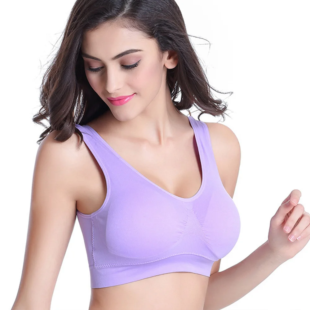 Seamless Top Bra Sports Bra For Women Wireless Yoga Bra S-6XL Plus