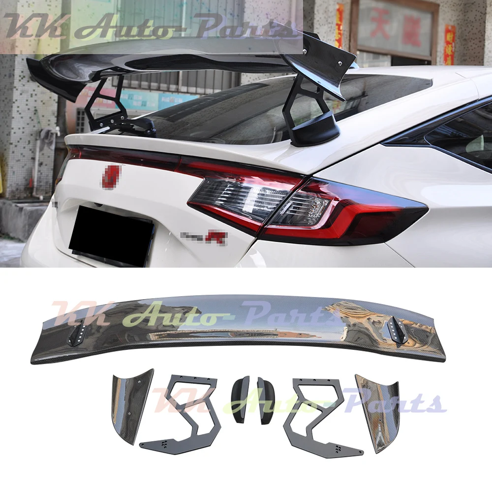 Spoiler Posteriore In Fibra Di Carbonio Spoiler Gt Wing Spoon Per Honda Civic 11Th Type R Fl5 2022-2023 Auto Tuning