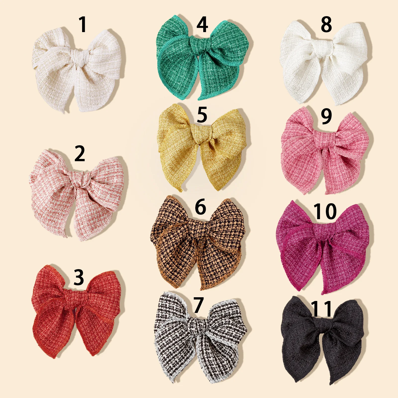 New Children's Hair Accessories Dovetail Bow Hairpinbaby Bangs Side Top Clip Headwear Girls Kids Hair Accessories