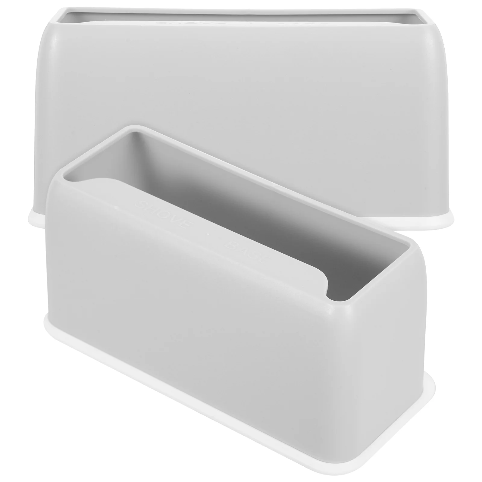 

2 Pcs Cat Litter Scoop Base Plastic Holders Kickstand Storage Household Scooper Stands Trash Bin