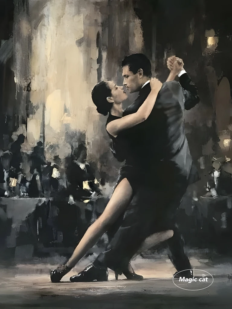 Diamond Painting 5D Fai Da Te – Ballo Tango 60x90cm – Kit Completo Tondo/Quadrato