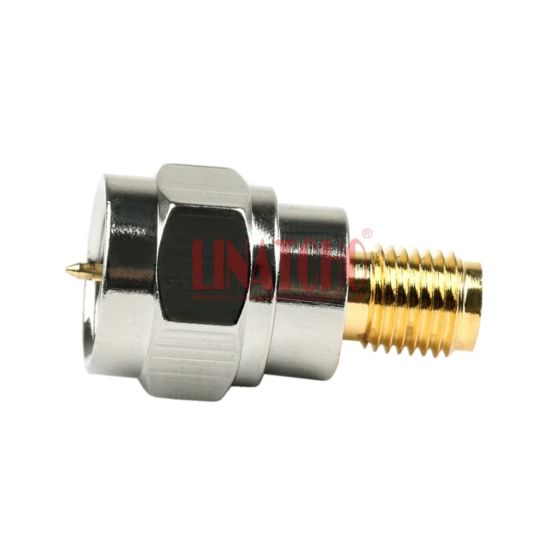 10 pcs Set-top Box TV Antenna Cable Coaxial F Male to SMA Female Brass Connector