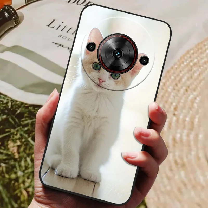 Cool Painted Silicone TPU Soft Phone Case with Black Protective Shell Design