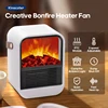 Fireplace Electric Heater Warm Blower Fan Portable Desktop Household Home Heating Stove Radiator Flame Warmer Machine 1