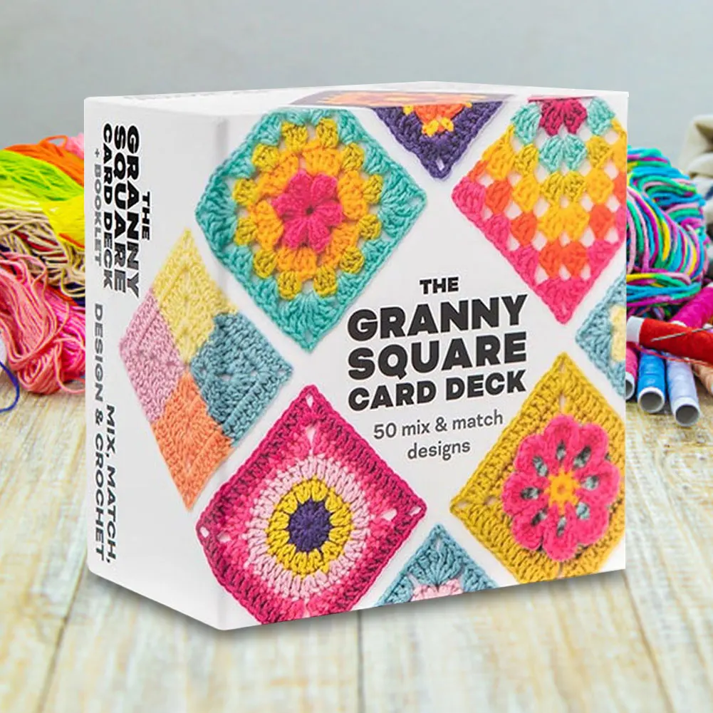 50 Mix & Matchs Designs Crochet Cards DIY Knitted Pattern Cards Set Crochet Patterns for Adults DIY Grandma Knitted Pattern Set