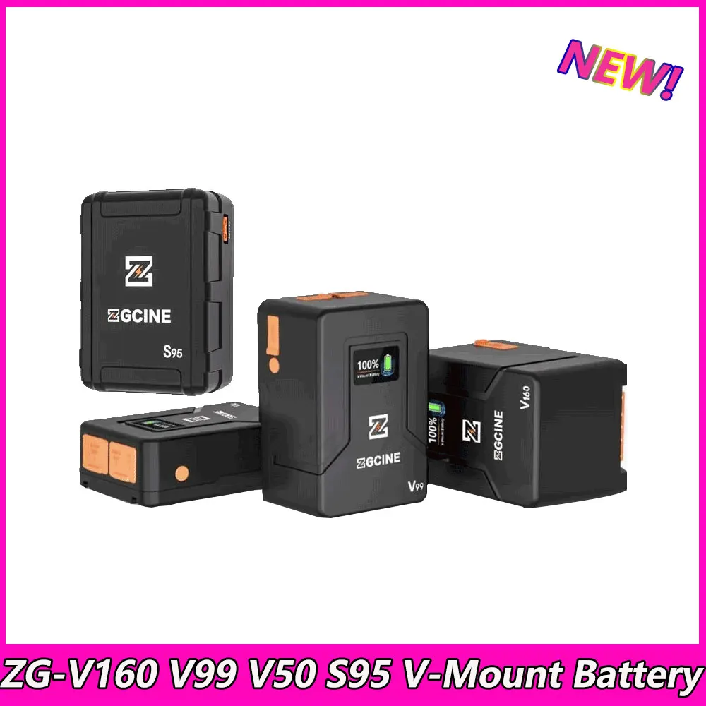 

ZGCINE ZG-V160 V99 V50 S95 V-Mount Battery 6800mAh Power Bank V Lock Li-ion Batteries For Sony/Photo/Studio/LED Video Light