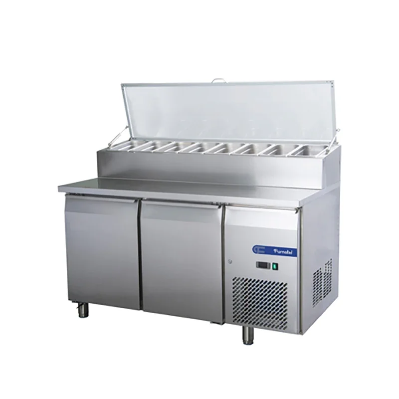 Restaurant Salad Sandwich Display Refrigerator Prep Table Salad Bar Counter - Image 4