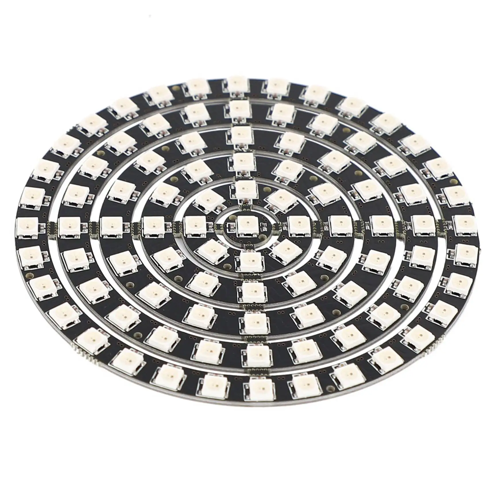 A74E-2X WS2812 SK6812 반경 110Mm LED 링 5050 DC5V DIY LED 링 내장형 RGB 주소 지정 가능 LED 링 93 비트 LED