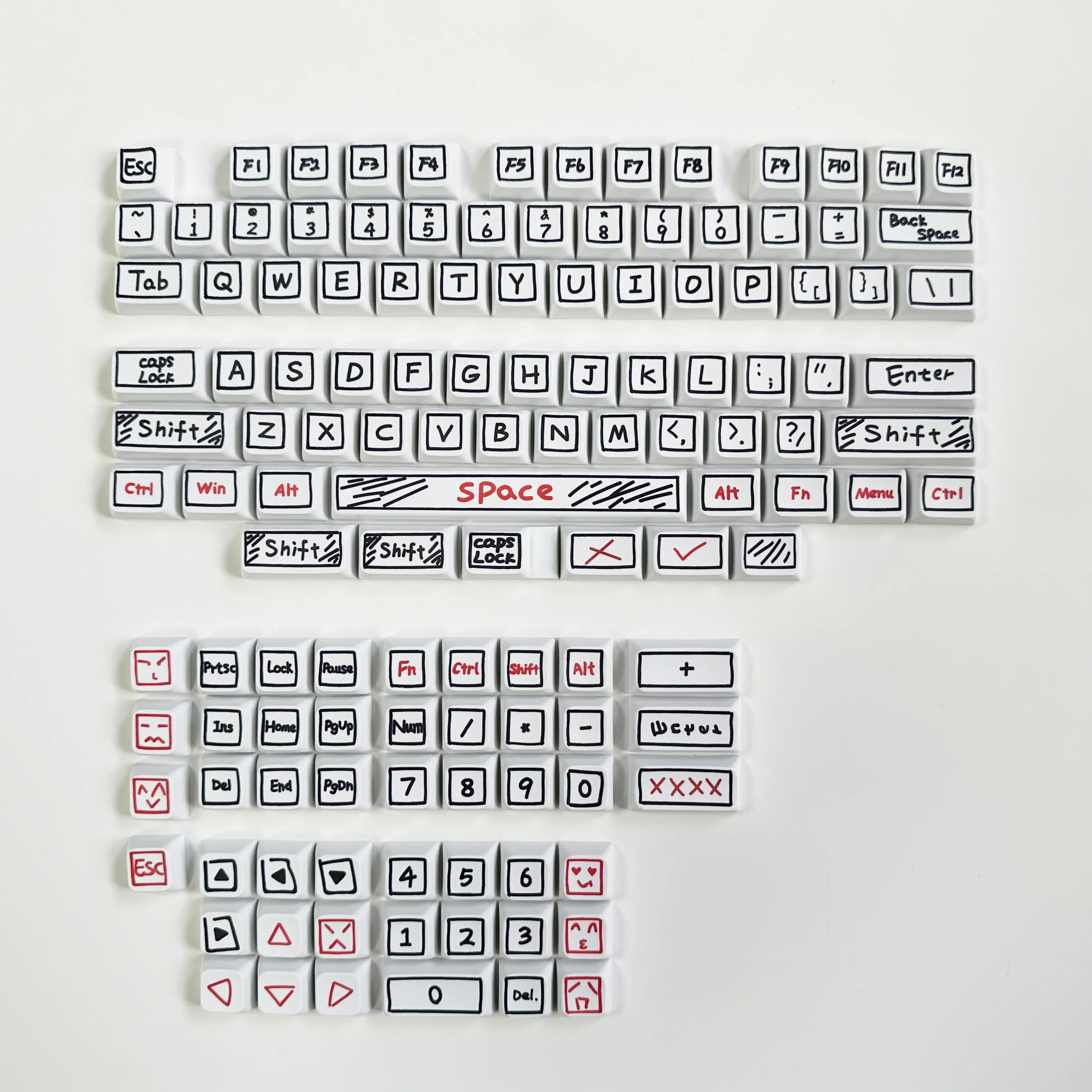125 Teclas con Perfil XDA, Tema Graffiti, Teclas PBT con Sublimación de Tinte, Teclas Personalizadas DIY para Teclado Mecánico de Juegos con Interruptores MX