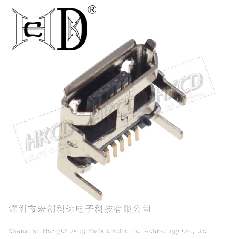 10pcs 마이크로 USB 5핀 암 커넥터 SMD 소켓 잭 충전 포트 교체 전화 태블릿 PCB 보드용
