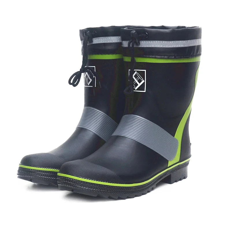 Waterproof Fishing Boots Men Women Rubber Mid Tube Rain Shoes Hunting Working Anti Slip Rain Boots