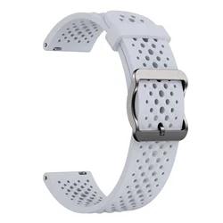 Versatile 20mm Breathe Silicone Sport Wristband Strap for 22mm (Grey)