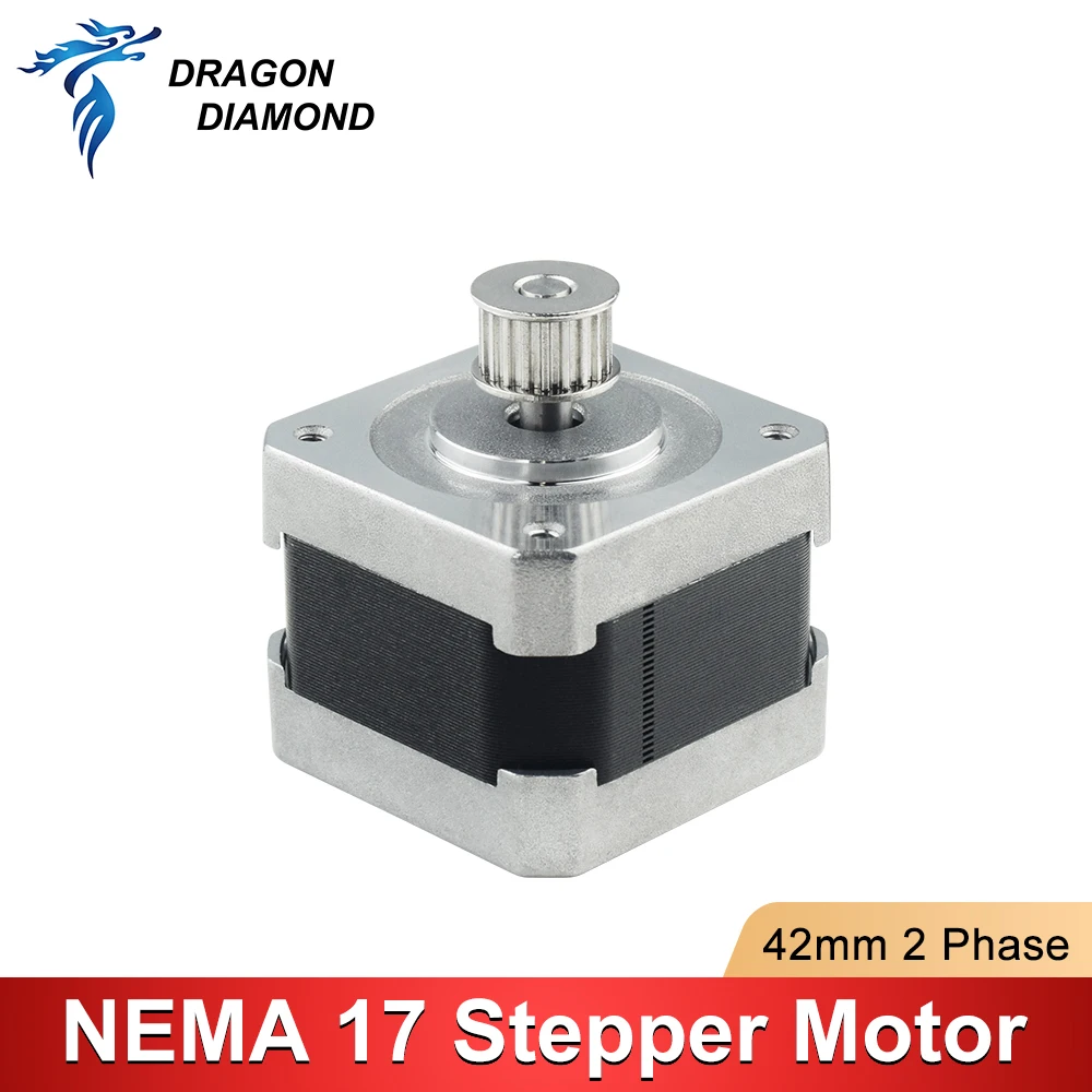Nema 17 2 Phase K40 Stepper Motor 0.6A 42mm 4-lead for 3D Printer For CO2 Engraving Milling 3D Printer Machine