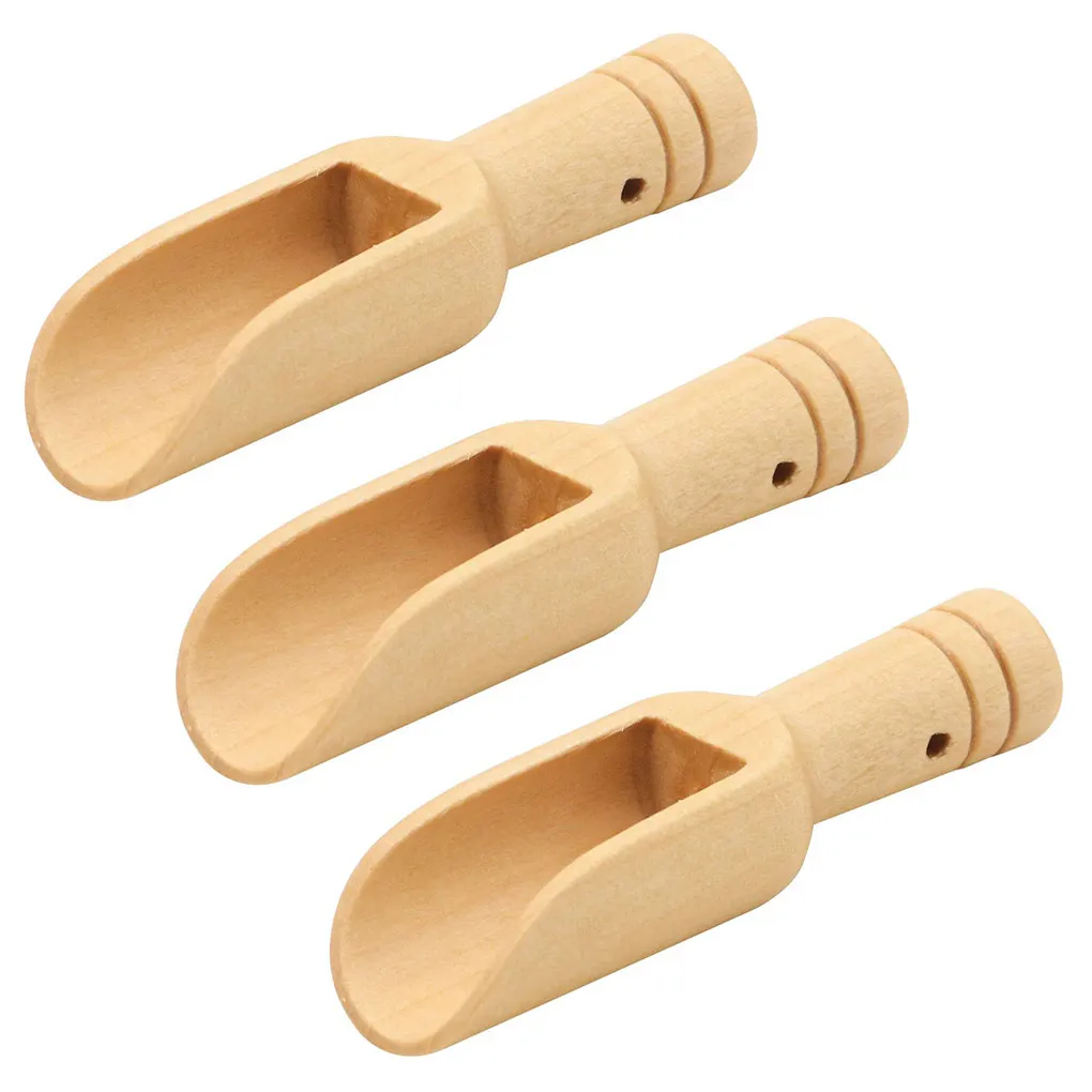 

Bath Salt Spoon Washing Powder Wood Scoop Teaspoon Bathroom Kitchen