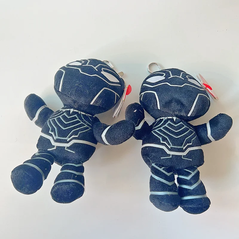 9cm Ty Beanie Big Eyes Small Pendant Keychain Clips Mini Stuffed Plush Toy Doll Leopard Black Panther Children Christmas Gifts 2