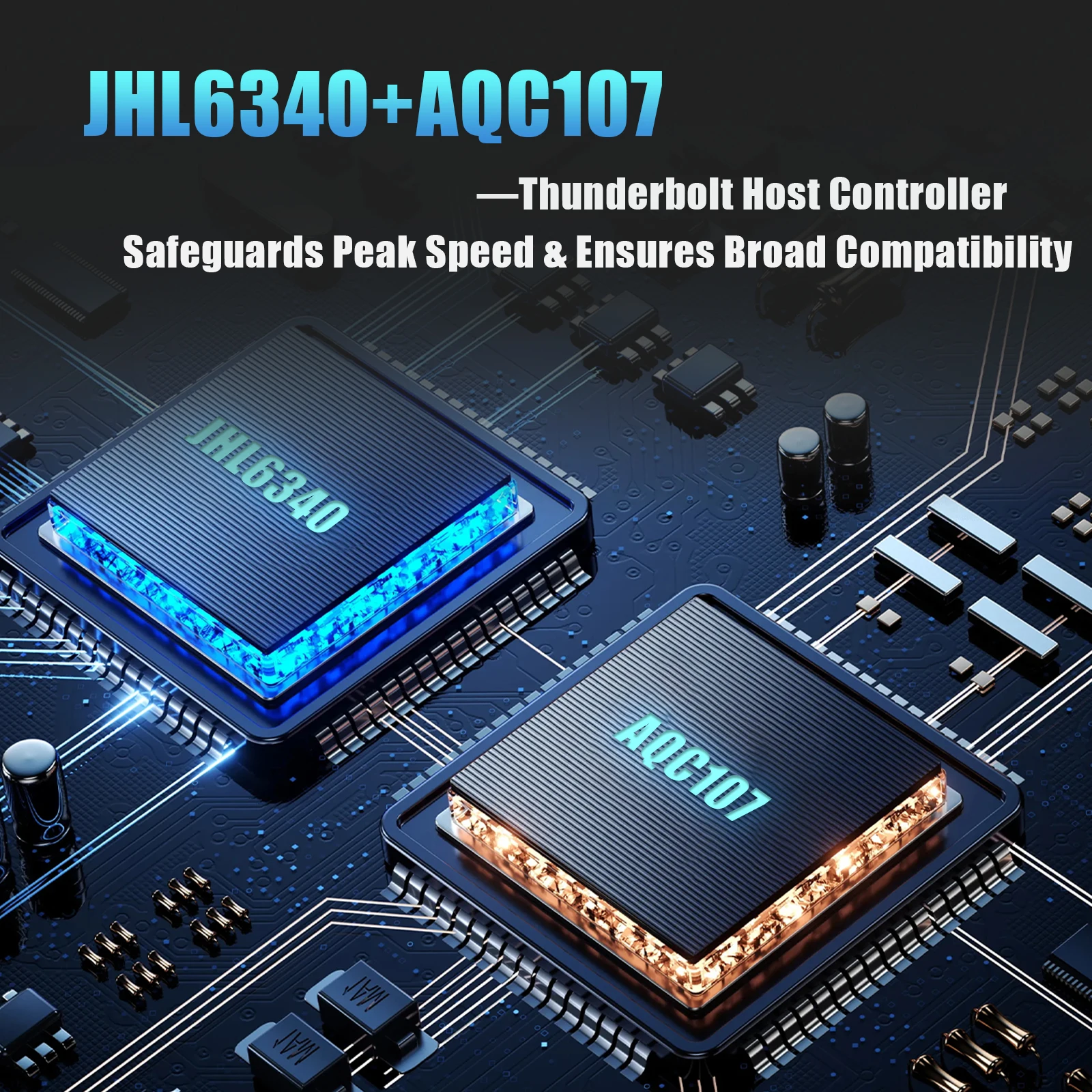 10Gb TBT3 RJ45 네트워크 어댑터, 썬더볼트 5/4/3 호환