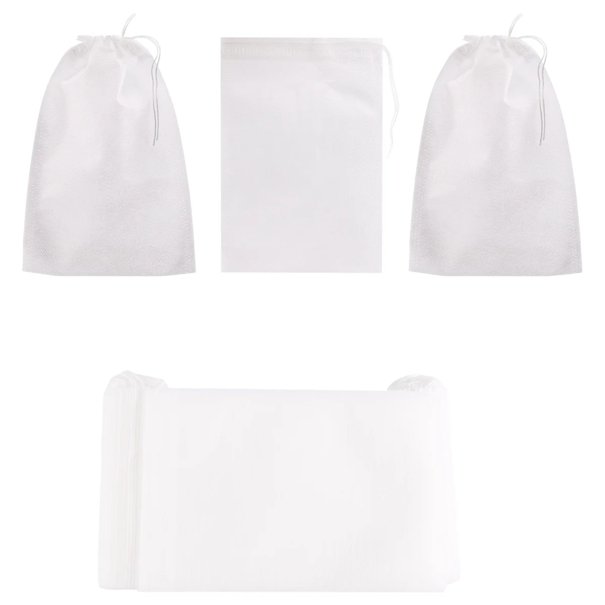 100 Pieces of Mess- Cold Brewing Bag Disposable Coffee Filter Bag Fine Mesh Brewing Drawstring