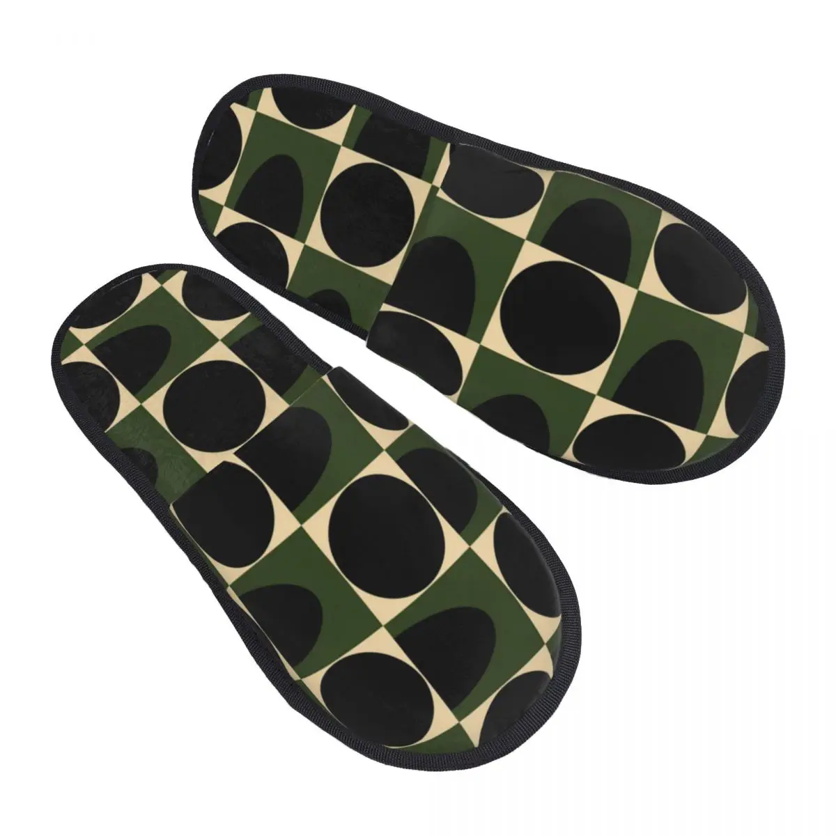 

Custom Spot Square Chestnut Pattern Soft Memory Foam House Slippers Women Orla Kiely Comfy Warm Anti-skid Sole Slipper
