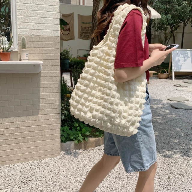 Fluffy, Fuzzy, Soft, Plush New Leisure Fashion Plush Women's Bag With Faux  Pearl Bead Decoration Cute Shoulder Bag For Girls, Women, College Students,  Rookies & White-collar Workers For Work, Office, Commute, For