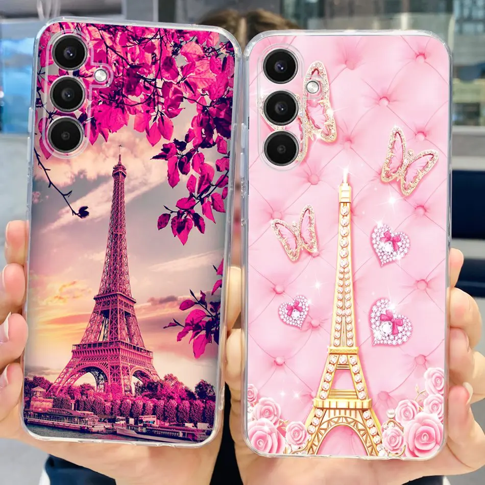 Stylish Cat Painted Silicone TPU Phone Case