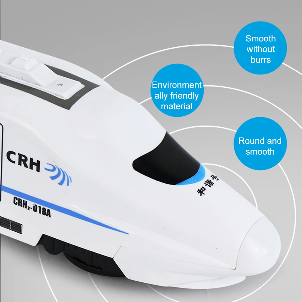 Kids DIY Universal Simulation High-speed Railway Harmony Train Toys Electric Sound Light Train Model Car Puzzle Toys