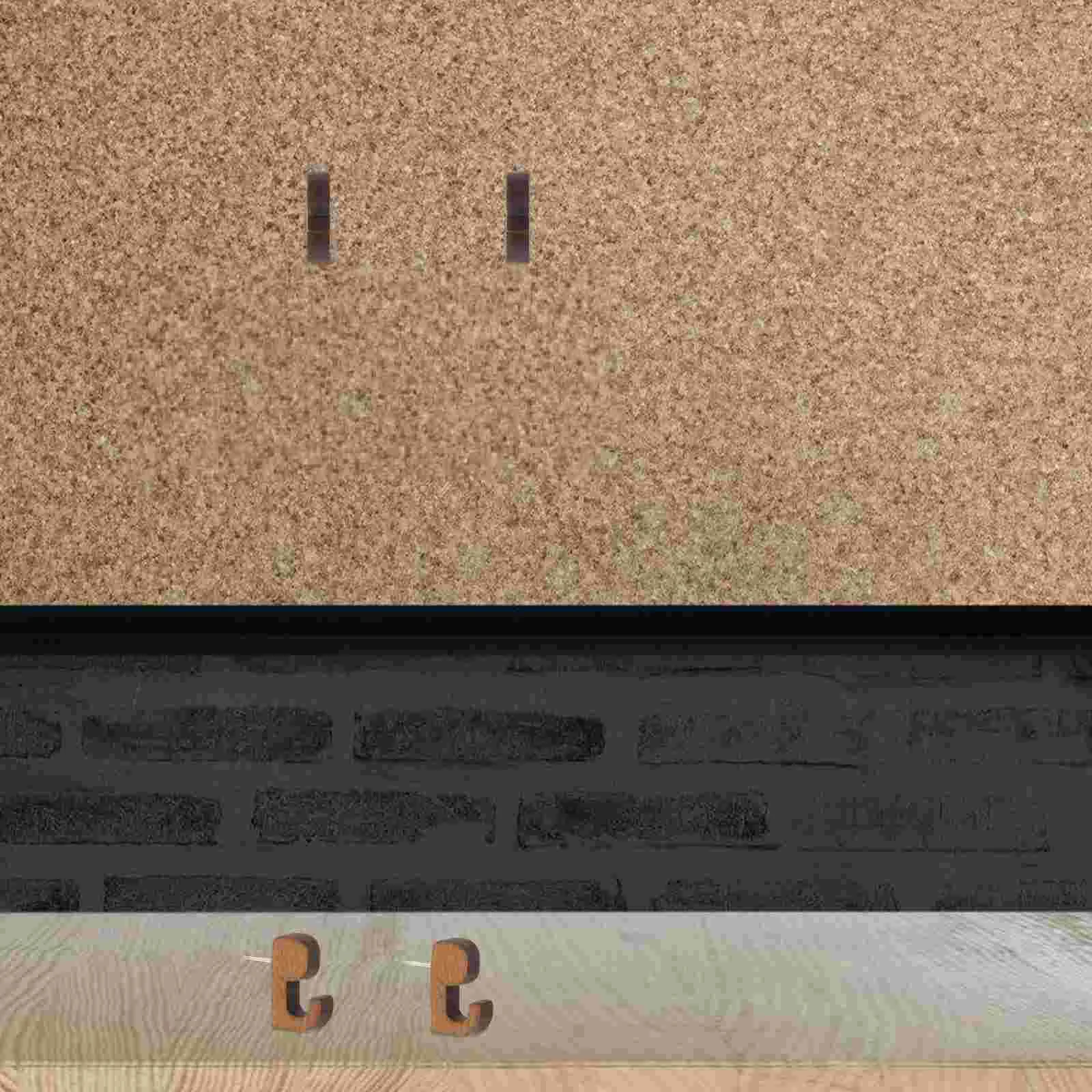 Push Pins 40 Pcs Wooden Hook Thumbtack Cork Board Tacks Wall Decorative Push Pin Hooks Replaceable